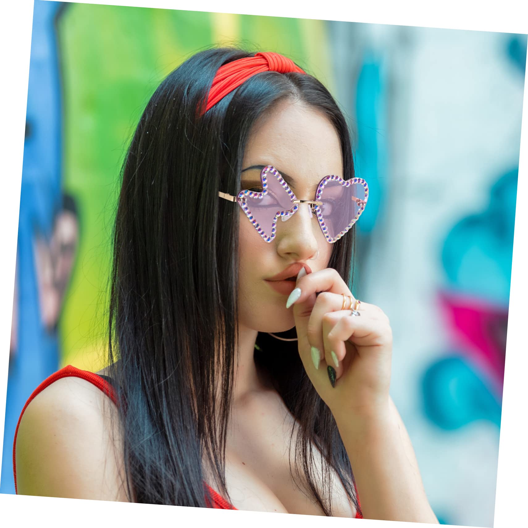 4 Paar Hip Hop Sonnenbrillen Lustige Sonnenbrillen Erwachsene Kinder Party Brillen Lustige Brillen Urlaubs Sonnenbrillen Kunststoff Brillen Dekorative Party Brillen