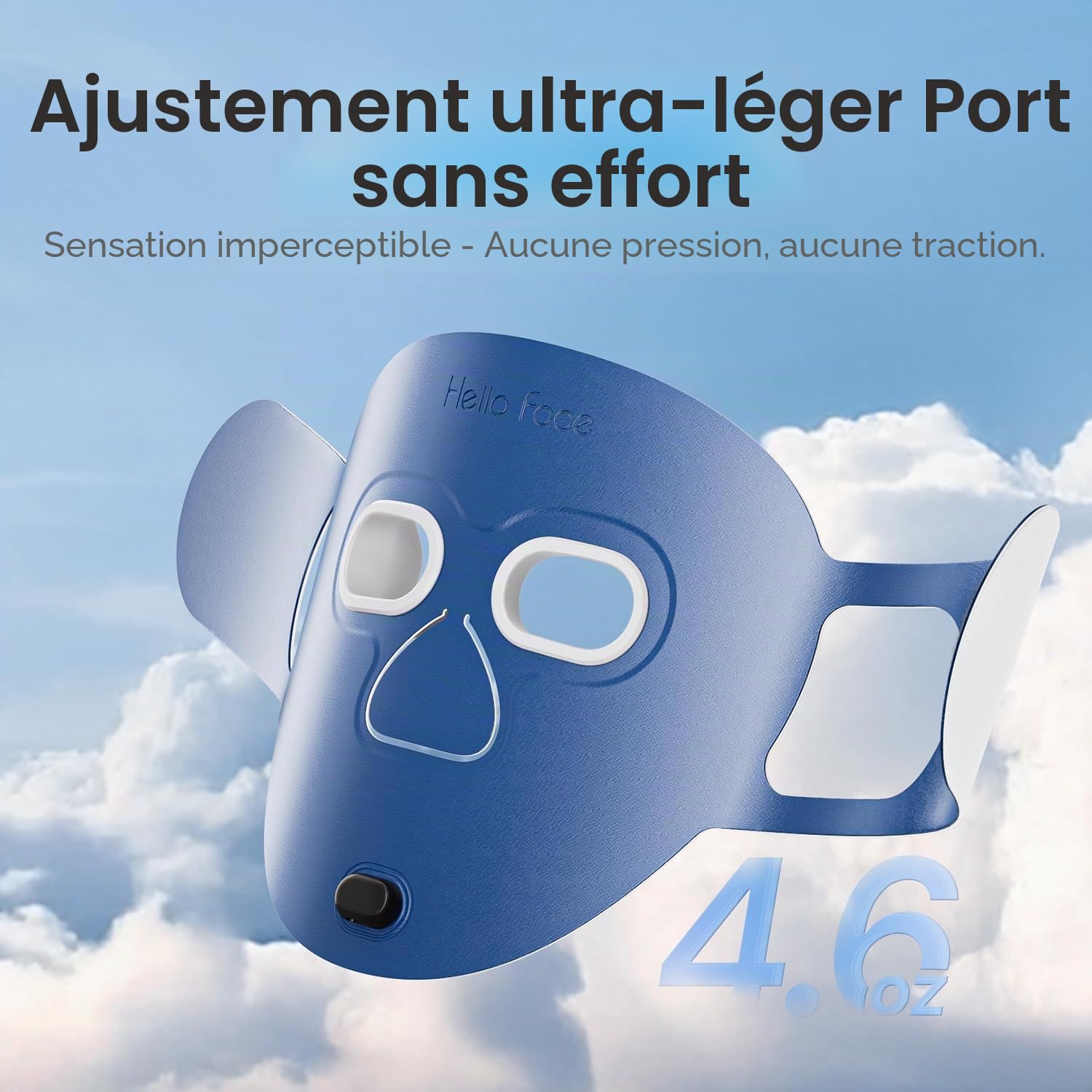 Masque LED Visage Luminothérapie – 4 Modes de Soin, Masque Thérapie Lumière Rouge avec Minuterie Intelligente, Système PDT Anti-Âge à Domicile – Approuvé par la FDA