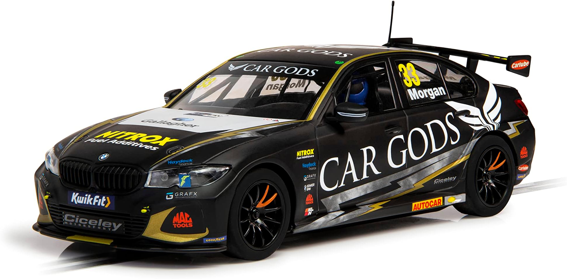 Scalextric Cars - C4306 BMW 330i NGTC BTCC - Ciceley Motorsport 2021 - Adam Morgan - Toy Slot Car for use with Race Tracks and Set - Gift Ideas for Kids and Adults, Scalextric Accessories