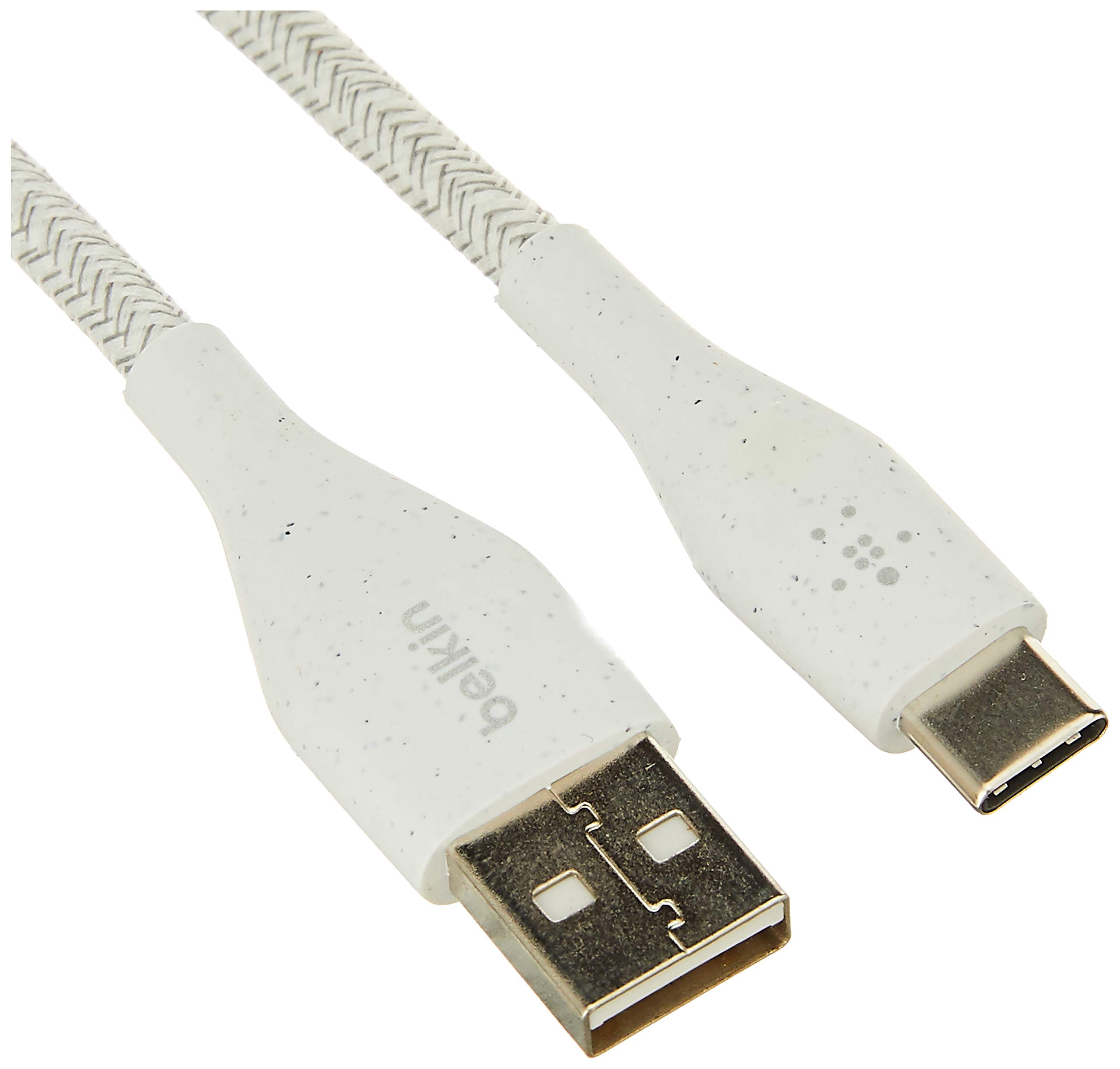 Belkin DuraTek Plus 10' USB-C to USB-A Cable with Strap (White)