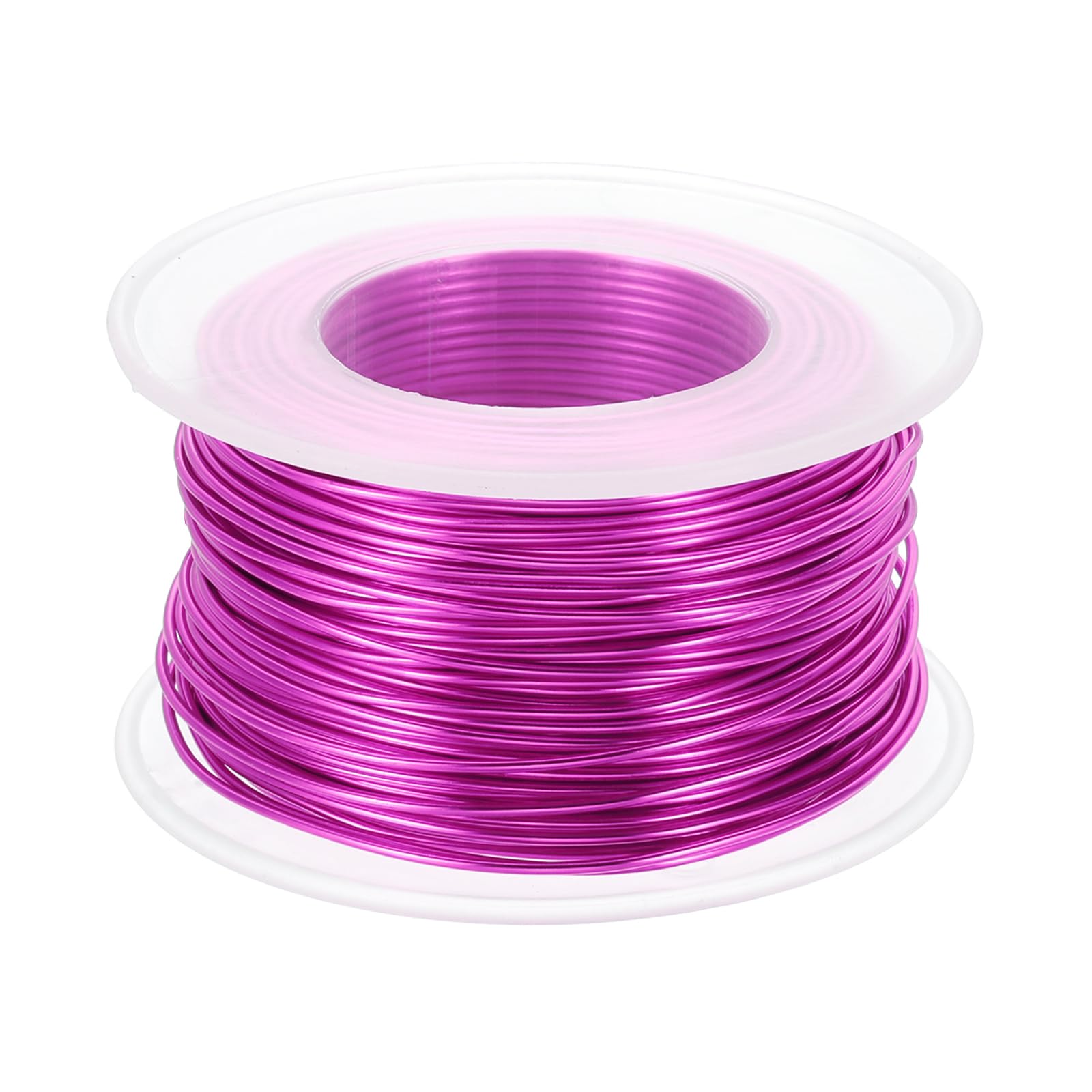 PATIKIL 18 Gauge 1mm Aluminum Craft Wire, 98.4 Ft Metal Wire Armature Bendable Wire for Jewelry Making Metal Wrap DIY Dark Pink