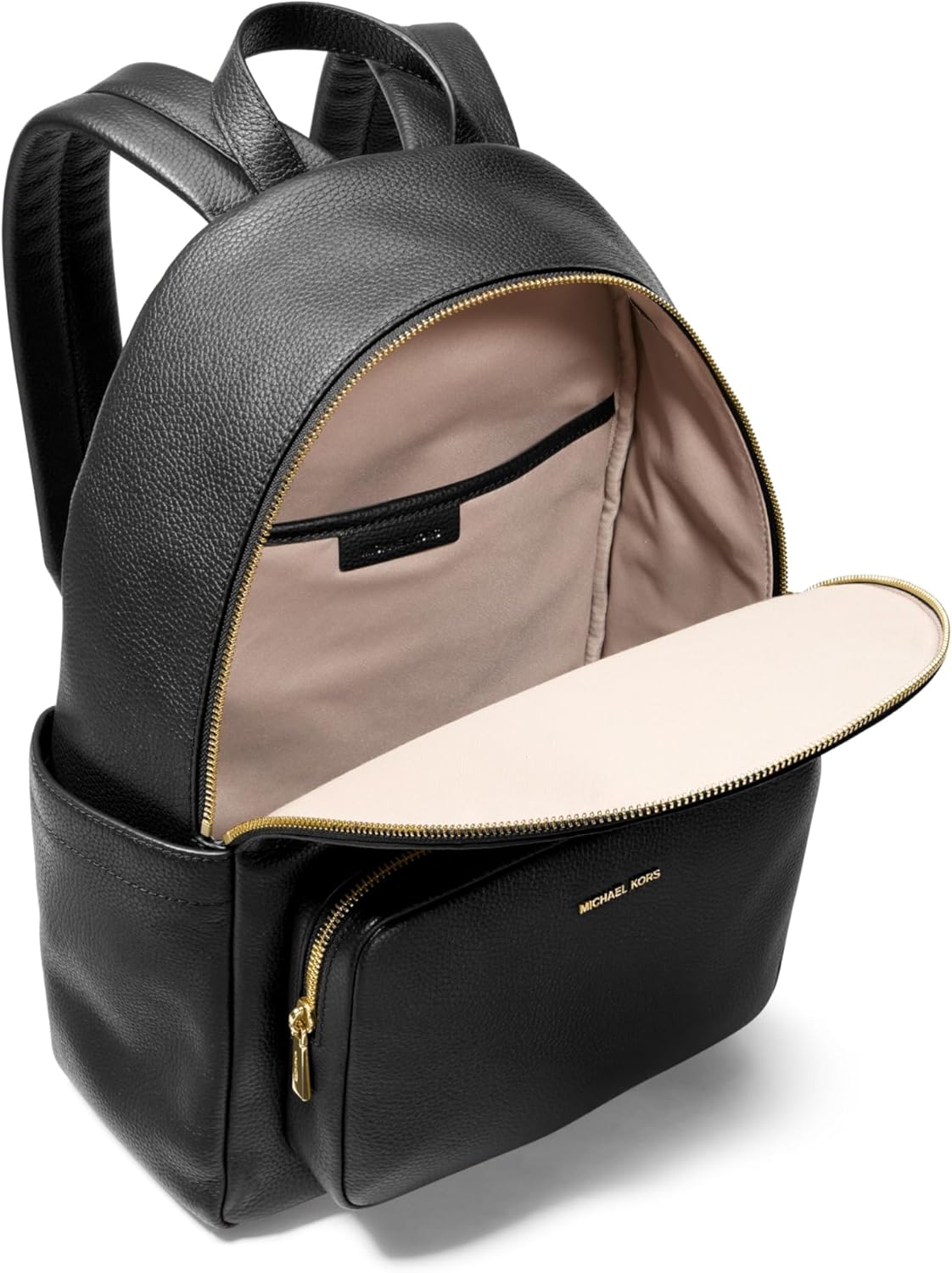 Michael Kors Tanner Large Backpack, Gold-Tone Hardware/Black - Image 2