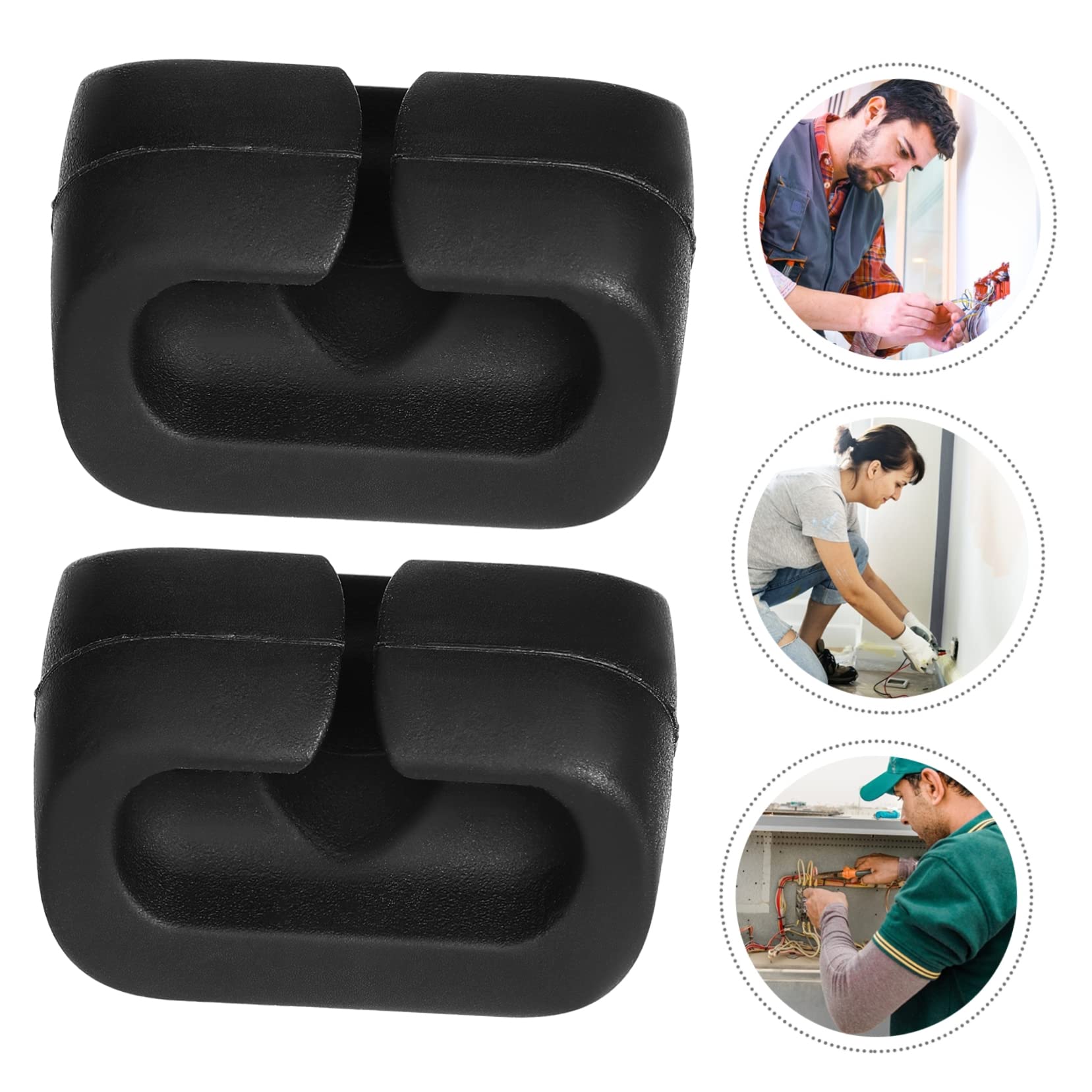 Mikikit 60stücke Kabelclips Mit Selbstklebendem Rückseitensiegel Kabelorganizer Für Schreibtisch Nachtisch Und Büro Zur Kabelführung Und Fixierung