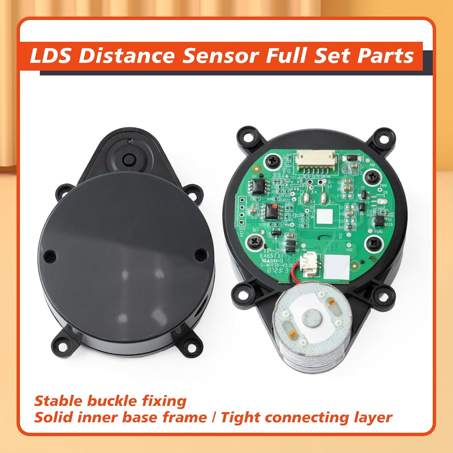 Black LDS Laser Distance Sensor Replacement for Roborock Models