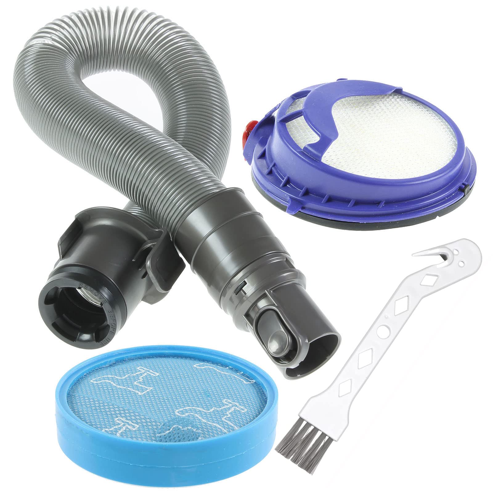 SPARES2GO Hose and Filter Kit Compatible with Dyson DC25 DC25i Vacuum Cleaner Pre & Post Motor HEPA