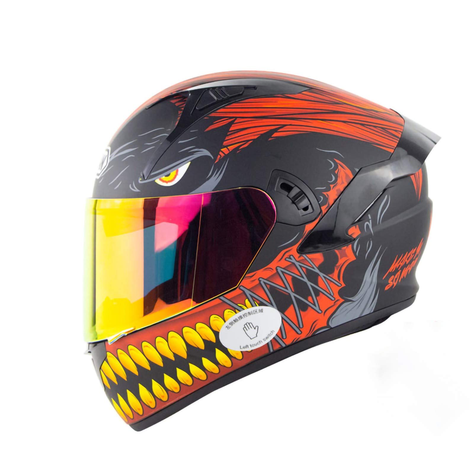 Cascos De Motocicleta Integrados Con Bluetooth Modular Abatible Hacia Arriba De Cara Completa Con Visores Dobles Cascos Para Montar Casco Bluetooth Integrado Con Tacto Inteligente D,XL