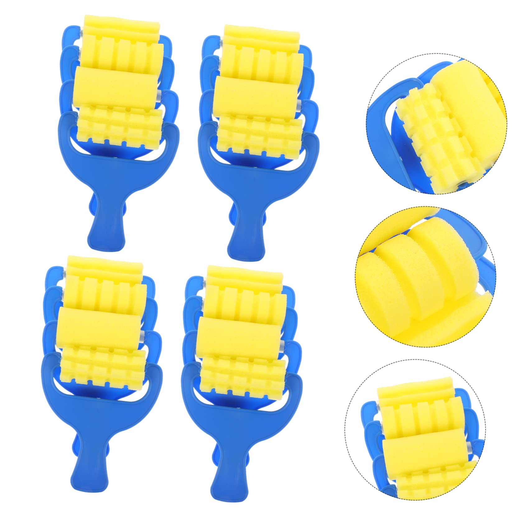 HANABASS 12Pcs Sponge Paint Brush Sponge Roller for Watercolor Oil and Painting Safe and Lightweight Design for