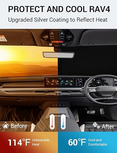 Vista 833 de Proadsy Parasol para parabrisas para BMW X1 F48 2016-2022 de 4 capas plegable, protector de parasol frontal que bloquea los rayos UV y mantiene