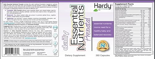 Nutrientes esenciales diarios prenatales: el suplemento prenatal más completo para madres embarazadas y lactantes - Micronutrientes de amplio