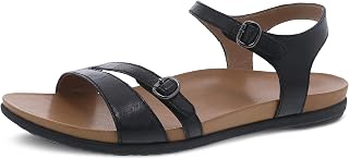 Janelle Adjustable Sandal for Women – Leather Linings and Uppers For All-Day Comfort – Dual Density EVA Footbed and Lightweight Rubber Outsole for Long-Lasting Wear