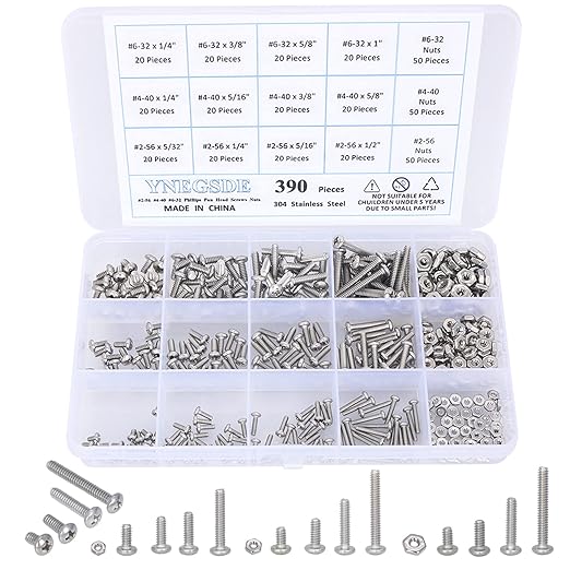 Machine Screw Assortment Kit 632/ 440/ 256 Phillips