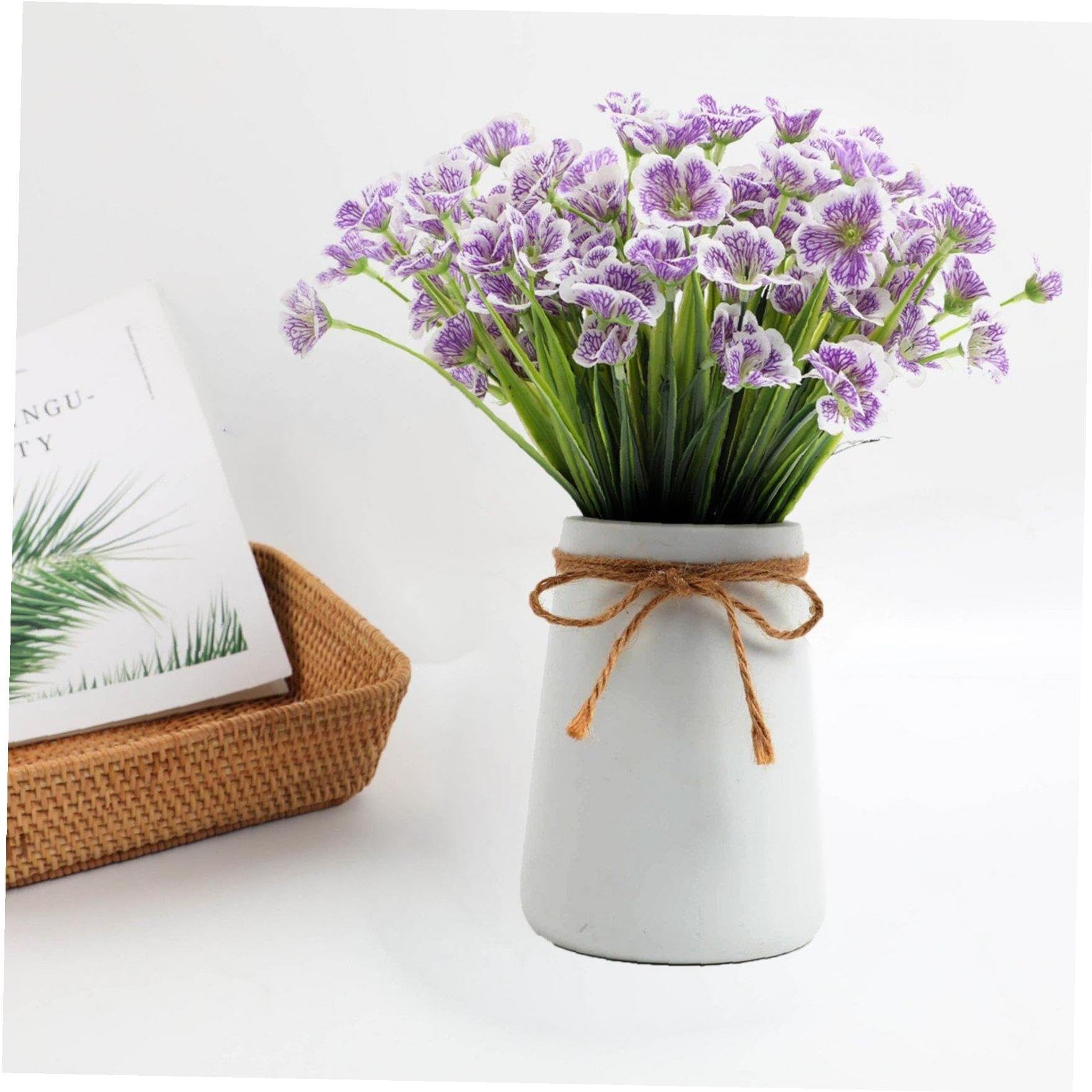 ✿きよみんみんさん専用画面✿ （白色小物入れ・造花）おまとめ６個 Amazon｜人工花 造花 スミレ 人工植物 人工スミレ プラスチック 家