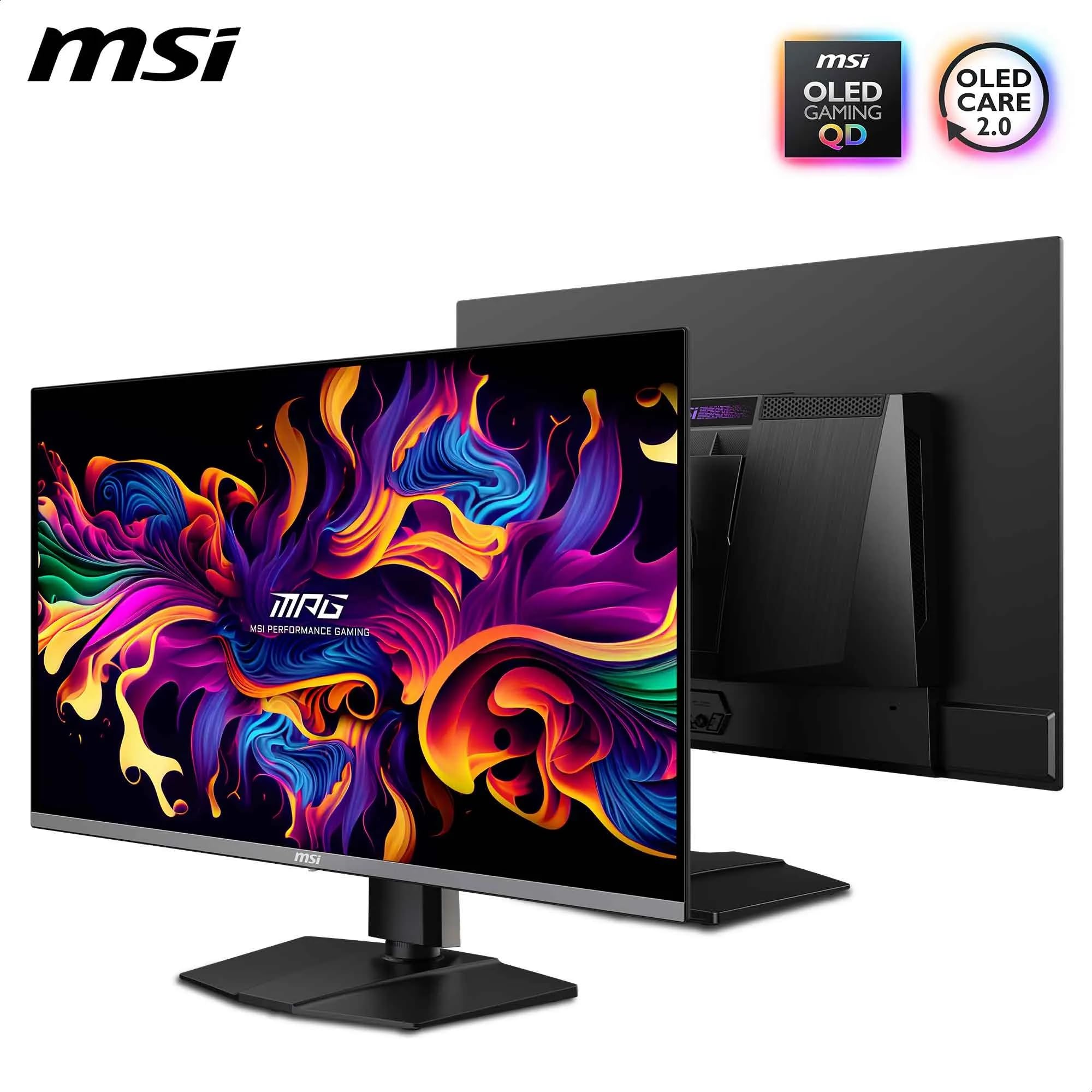 MSI MPG 322URX QD-OLED 31,5" 4K UHD Gaming Monitor - Pannello Quantum Dot OLED 3840 x 2160, 240Hz / 0,03ms, 99% DCI-P3, ΔE≤2, DisplayHDR True Black 400, KVM, RGB - DP 2.1a, HDMI 2.1, USB Type-C