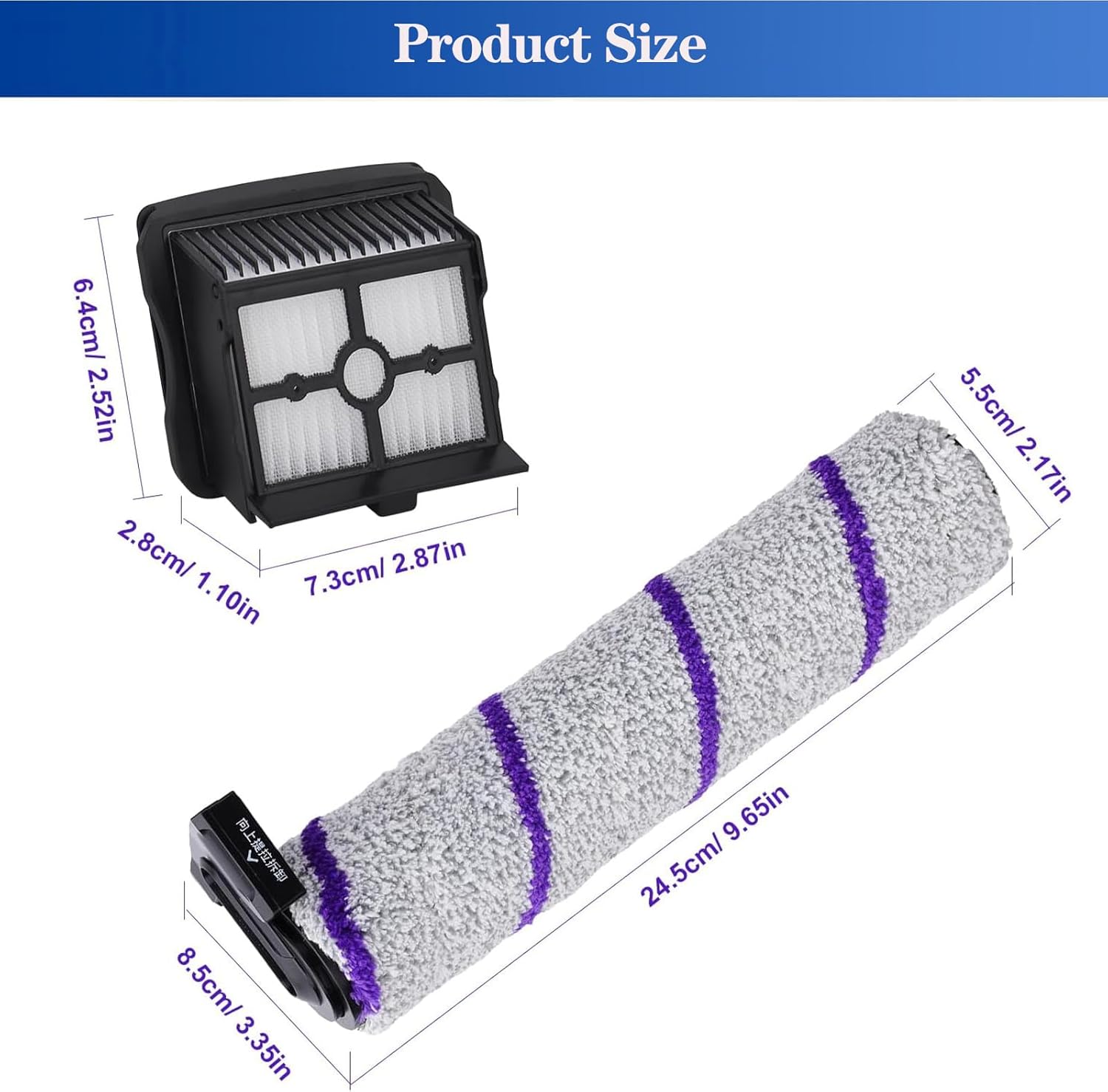 S10 Pro Replacement Parts for NARWAL S10 Pro Wet Dry Vacuum Cleaner, NARWAL Accessories inclue 3 HEPA Filters & 3 Brush Rollers