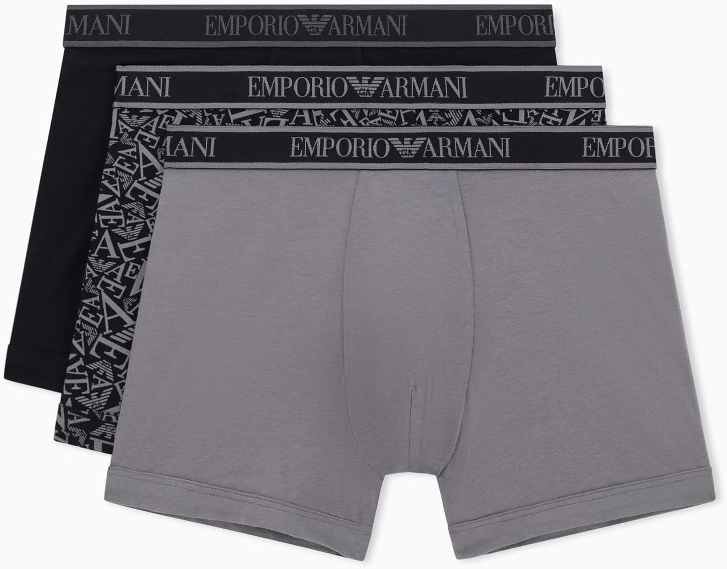 Emporio Armani mens 3 Pack Core Logo Band Boxer Brief Eagle Print