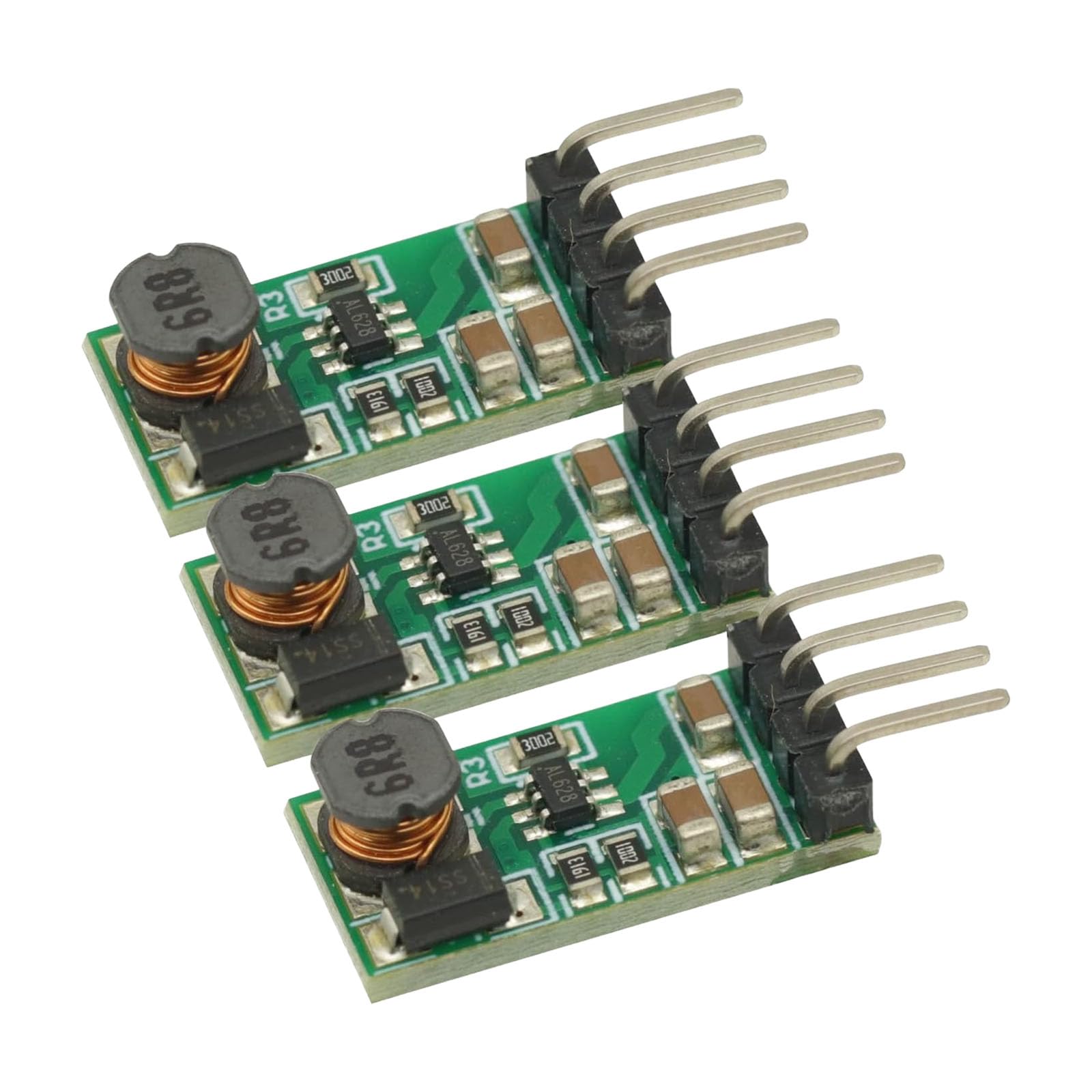 Ljmyy 3Pcs 3.3V 3.7V 5V 6V 5V to 12V Boosting Power Supply Regulator Converter Board For Power Supply Conversion M