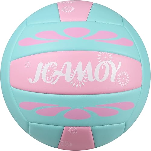 Volleyball Size 5 - Premium PU Leather, Ultra-Durable Soft to The Touch for Youth, Adults, Ideal for Indoor, Outdoor, Beach Sports Training