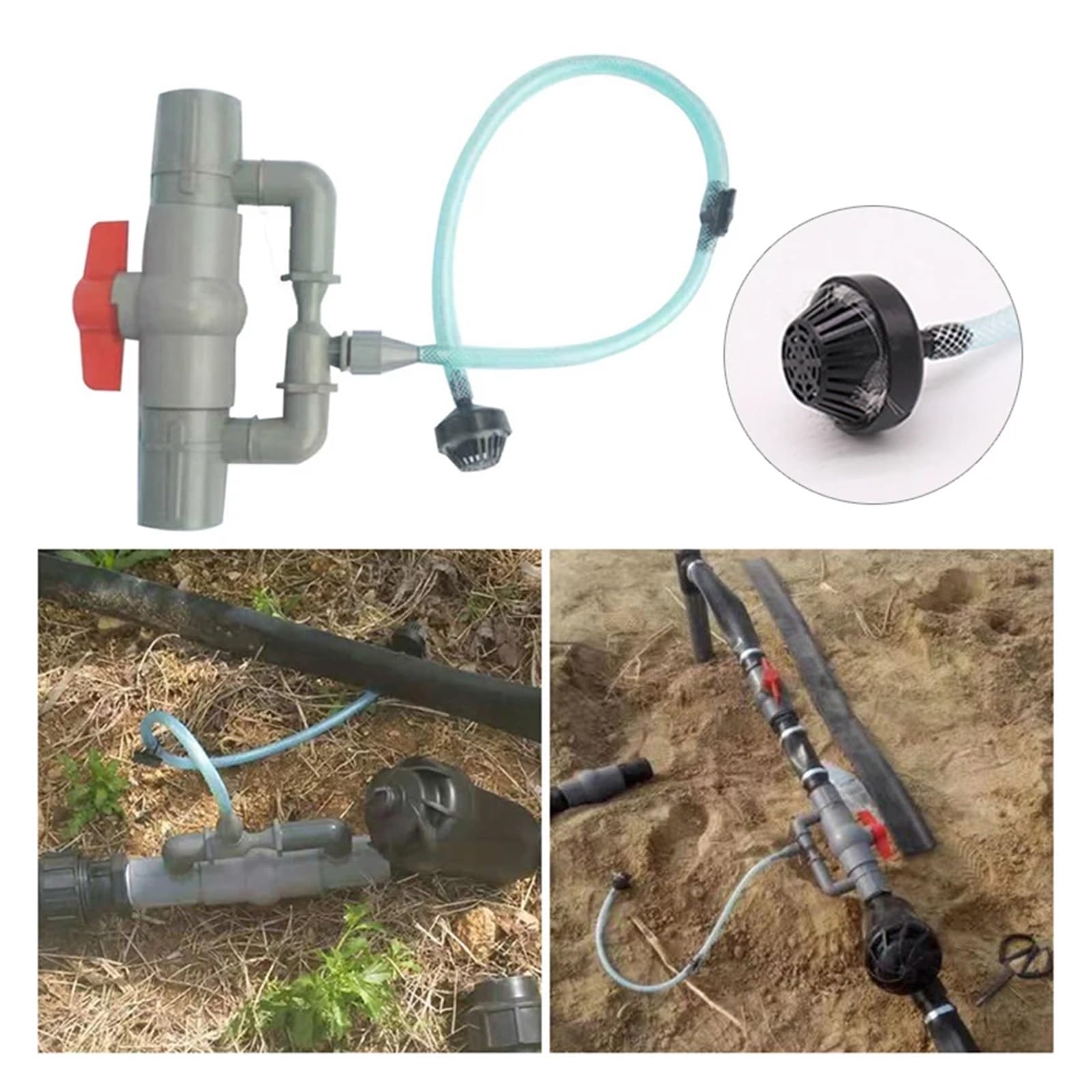 Inyector de fertilizante Venturi de 32/40/50mm, interruptor de filtro, planta, huerto, pulverización de fertilizante, Conector de tubo, suministro de riego(50mm)