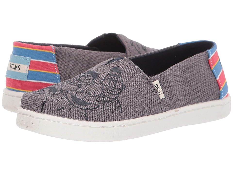 

TOMS Kids Sesame Street Alpargata (Little Kid/Big Kid) (Shade Sesame Street Vintage Printed Canvas) Kid's Shoes, Gray