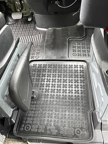 Miniatura 6 de Rezaw-Plast Tapete de suelo para Freightliner Sprinter 2007-2024, alfombrillas de primera fila a medida, accesorios para furgoneta, color negro (no