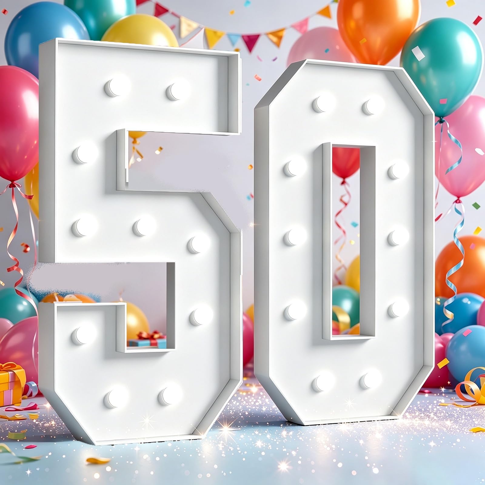 Marquee Light Up Numbers Birthday Party Decor Large Signs
