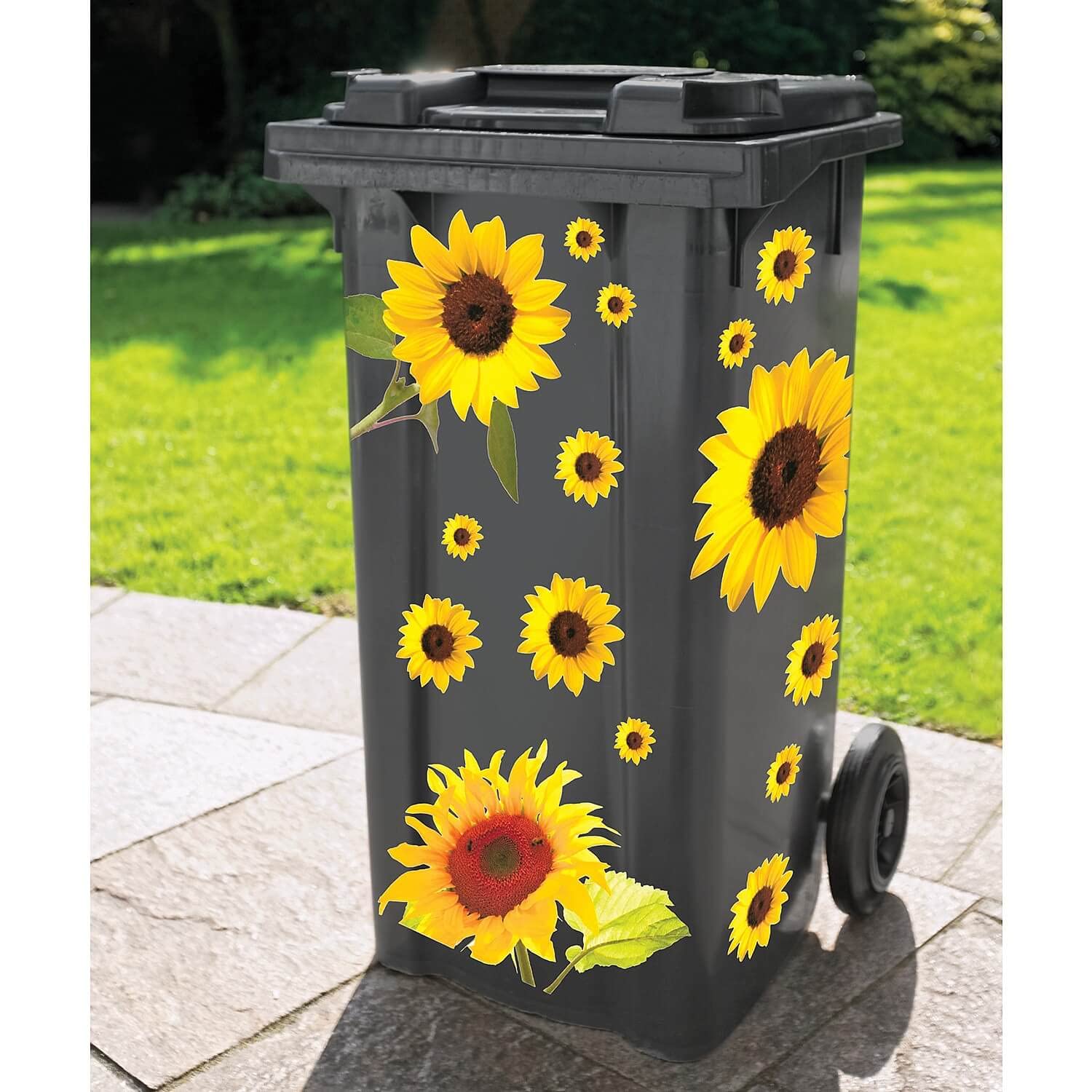 Coopers of Stortford Sunflower Wheelie Bin Stickers