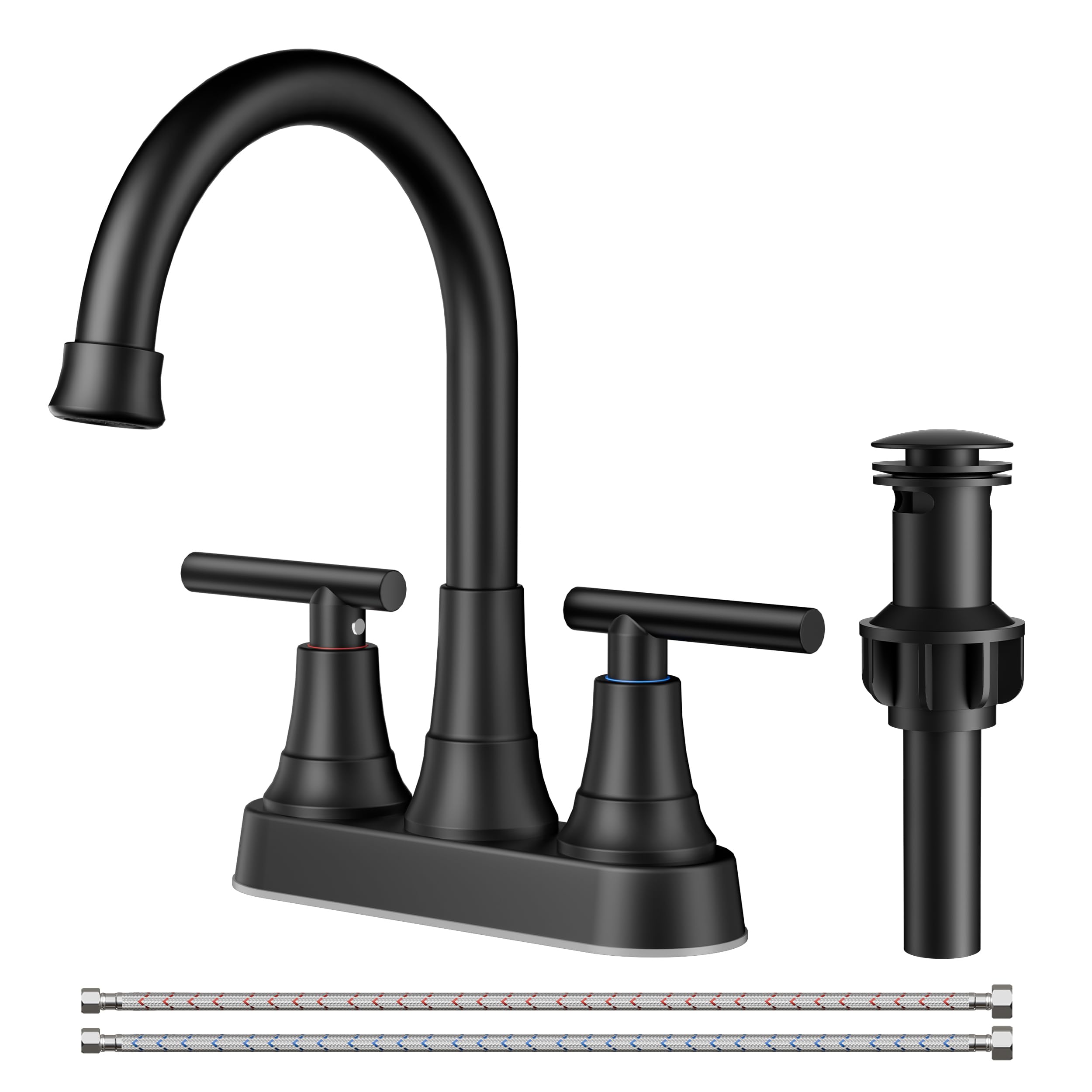 FORIOUS Matte Black Bathroom Faucet