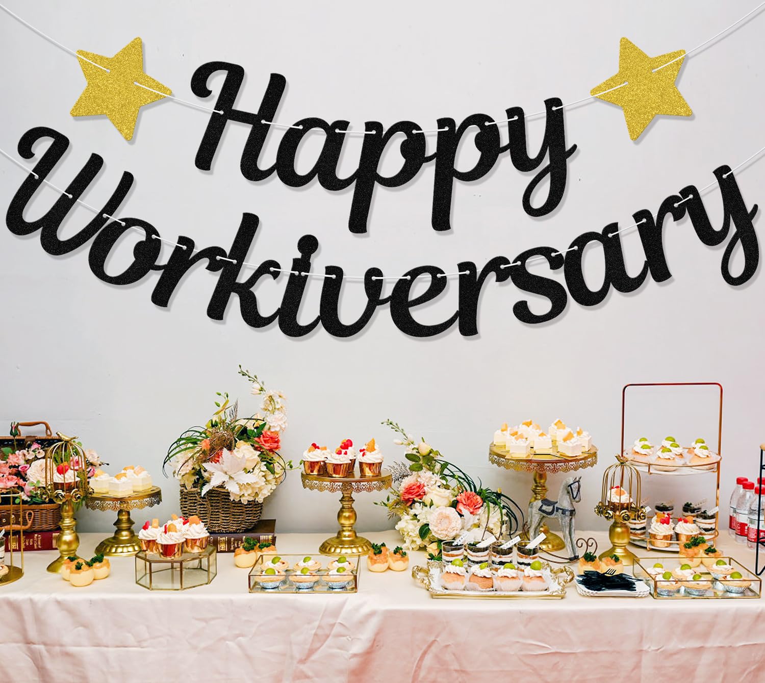 Happy Workiversary Banner, Work Anniversary Decorations, Congrats Work Office Party Decor Sign - Image 4