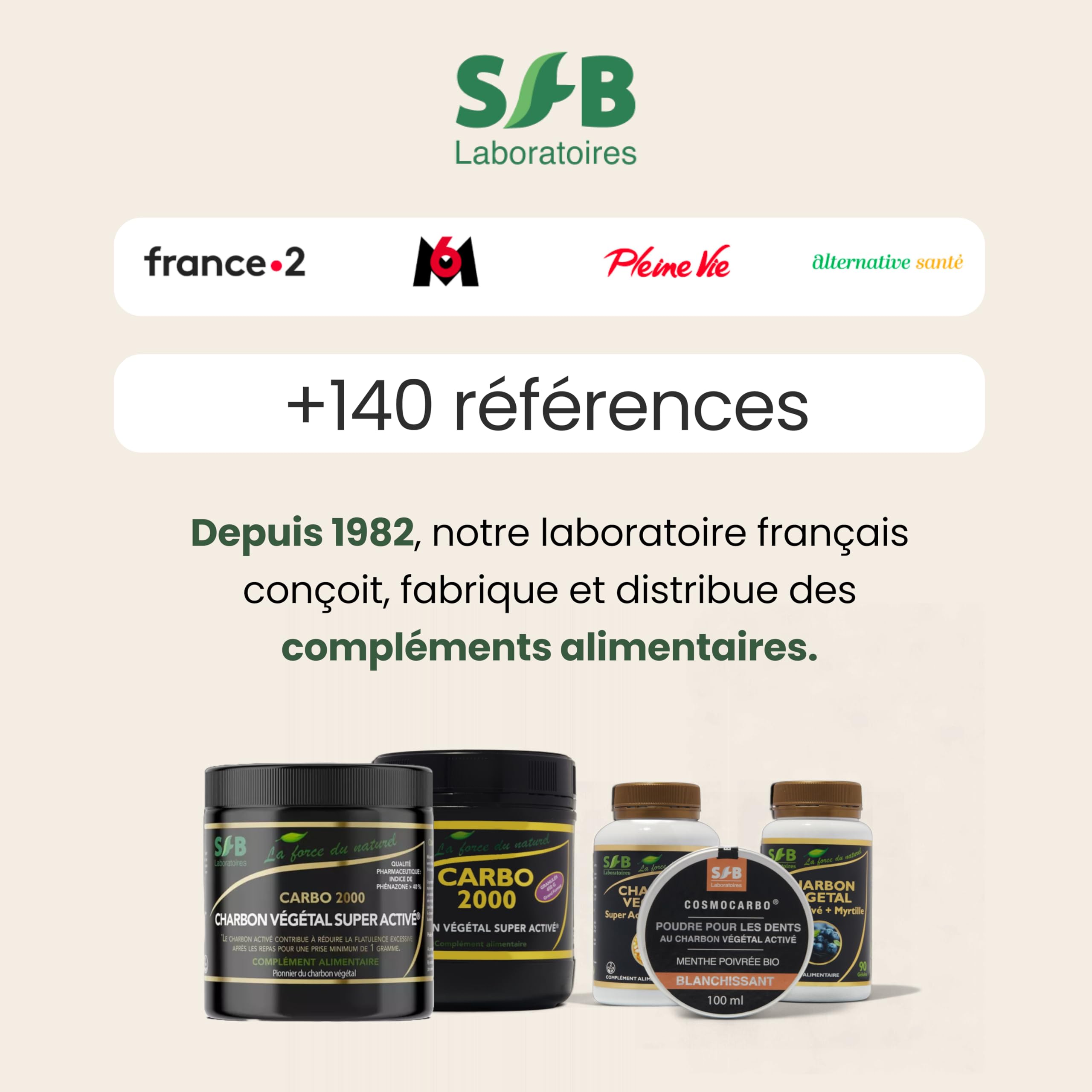 SFB Laboratoires - Jus d'Herbe de Blé Bio 100% Pur en Poudre - Riche en Chlorophylle et Nutriments Essentiels - SuperAliment - Détoxifiant Naturel - Idéal avec Smoothies, Jus, Eau - 150g