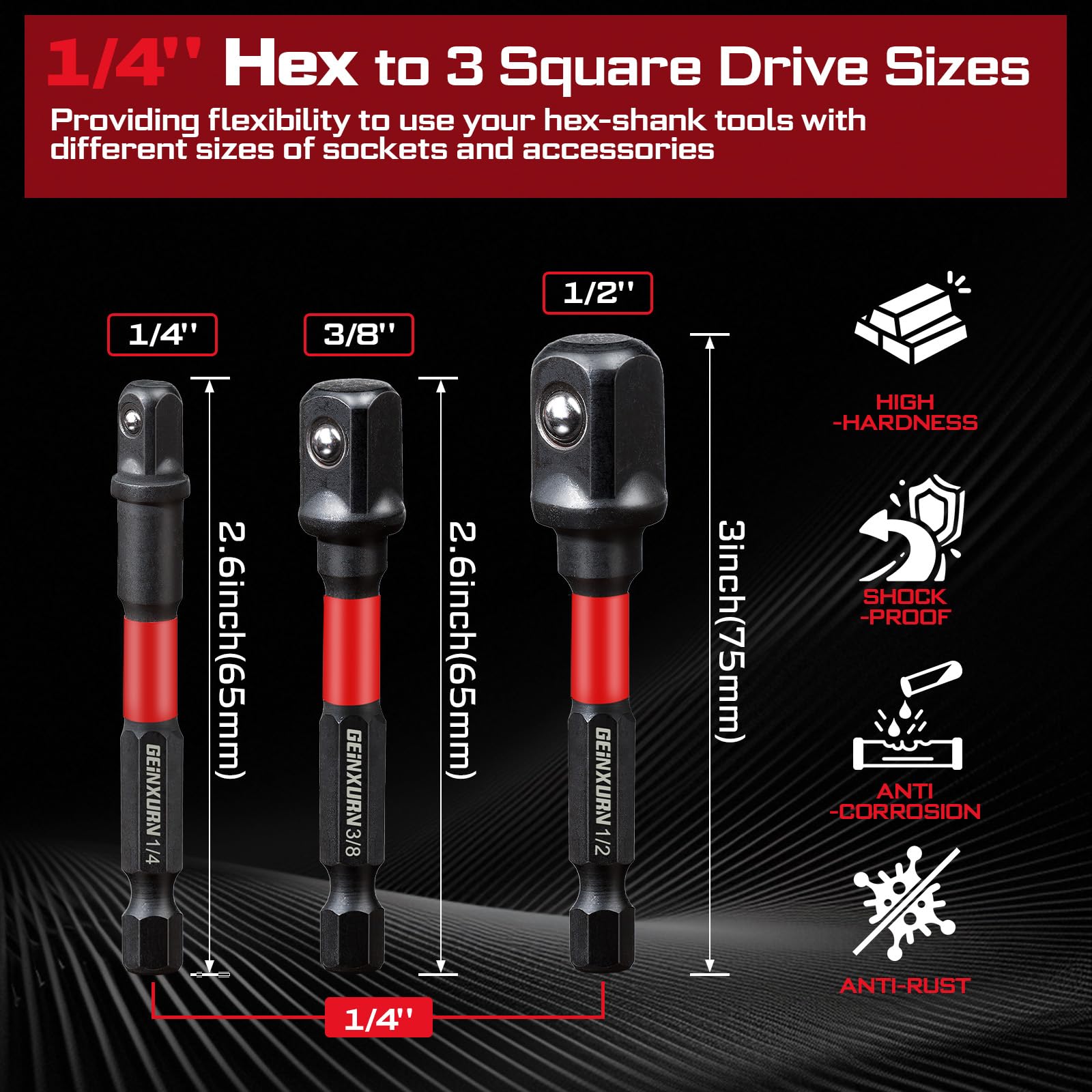 GEINXURN 104Pcs Screwdriver Set - Magnetic & Impact -7 GEINXURN 104Pcs Screwdriver Set - Magnetic & Impact -7