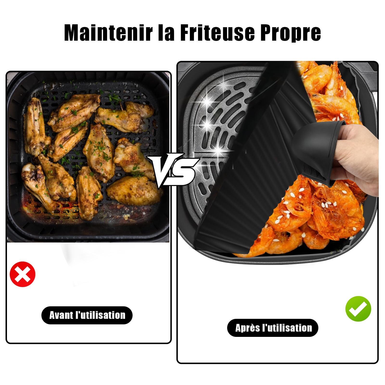 Accessoires Air Fryer pour Ninja MAX PRO, 6,2 L AF180EUCP / AF180EU