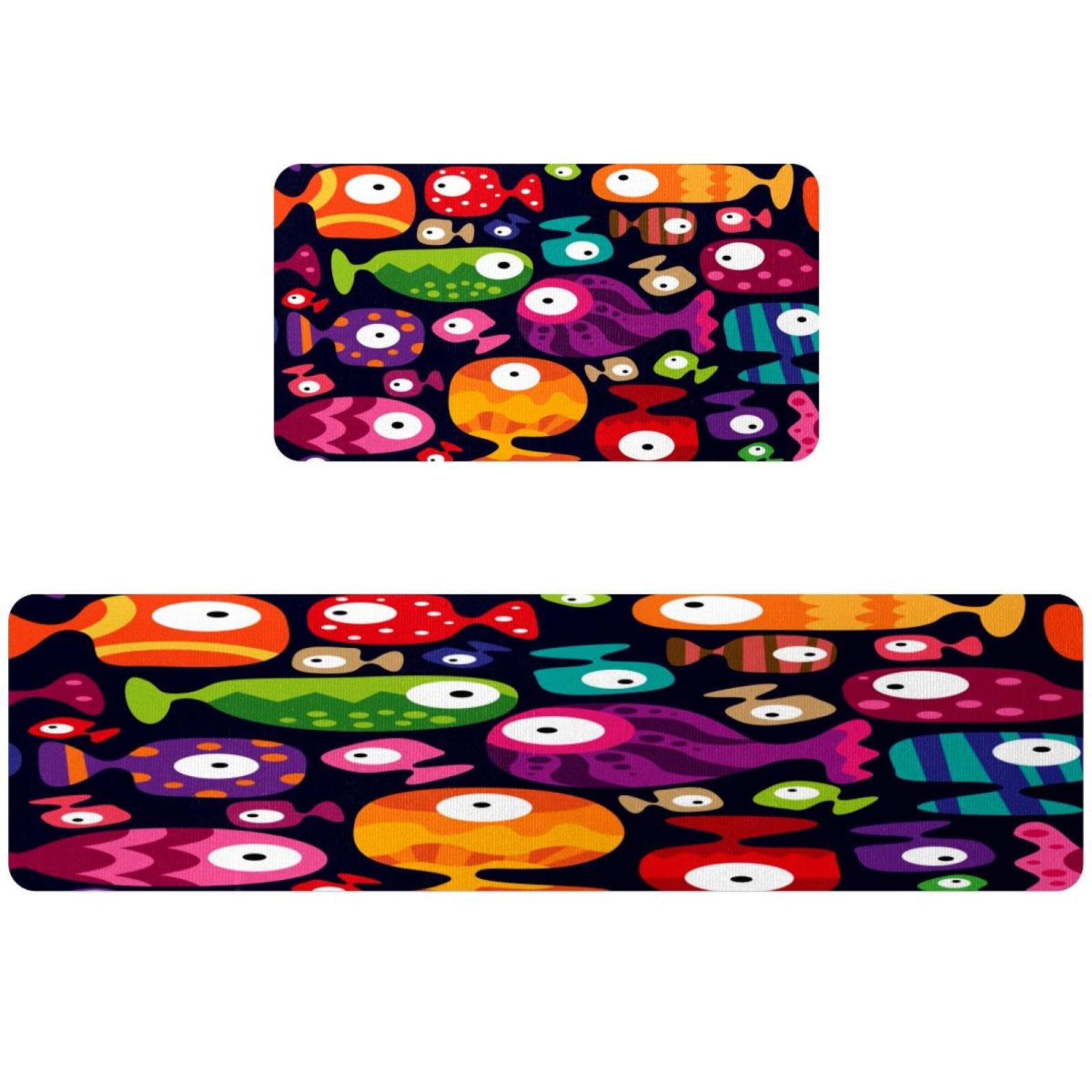 Tapete de cocina de 2 piezas VAPOKF lavable para proteger el suelo de manchas