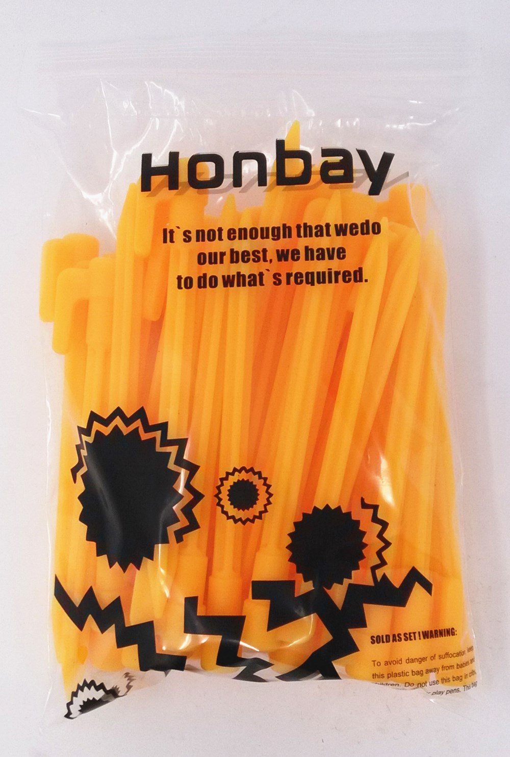 Amazon.com : HONBAY 40pcs 5.7" Yellow Plastic Garden Stakes Tent Pegs :  Patio, Lawn & Garden