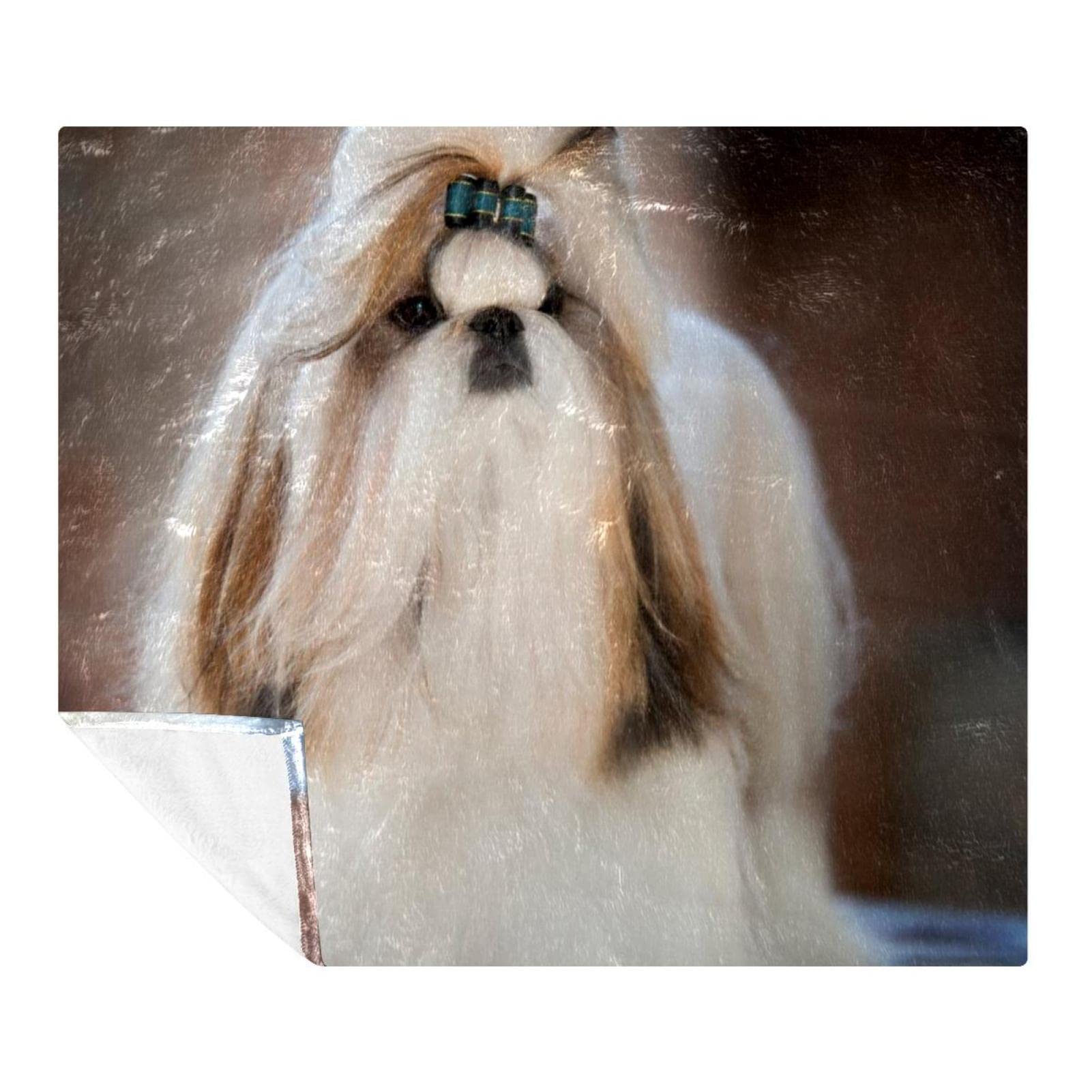 Couverture polaire super douce pour chien Shih Tzu Chiot