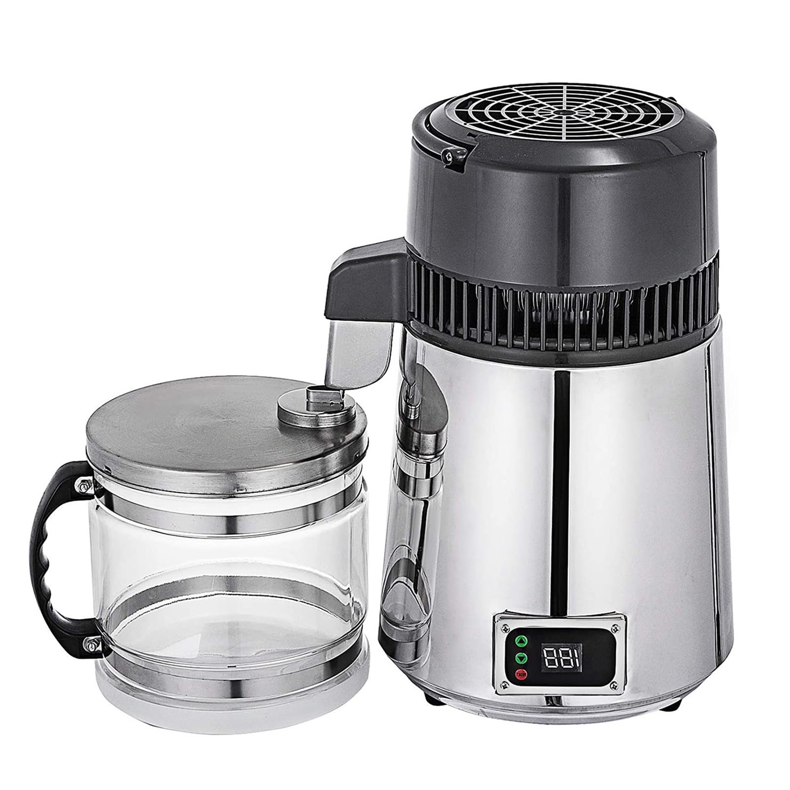 Distillateur d'eau en acier inoxydable 4L pour la maison avec contrôle de température