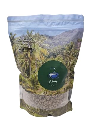 Adems Kenyan AA arabica premium coffee beans green unroasted coffee beans 1 kg Kenyan Arabica AA
