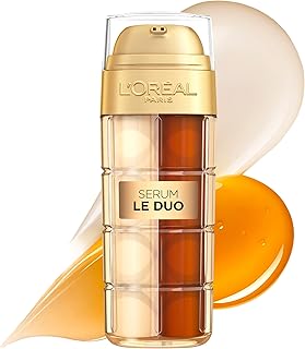 L'Oréal Paris Age Perfect Serum Le Duo – Anti-Aging Pflege, mit Kollagen Peptid, Vitamin B3 und CG, glättend und gegen 10 Zeichen der Hautalterung, revitalisierendes 2 in 1 Gesichtsserum, 1 x 30 ml