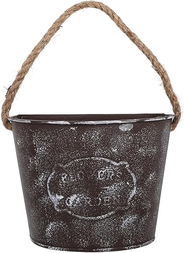 Macetas de hierro para interiores, decoración del hogar, cesta colgante para interiores, macetas colgantes para plantas al aire libre, macetas de