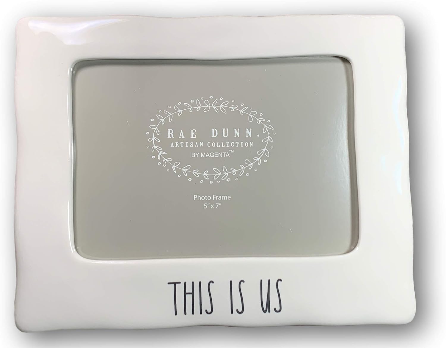 Rae Dunn THIS IS US Ceramic Photo Frame/Farmhouse - 5x7