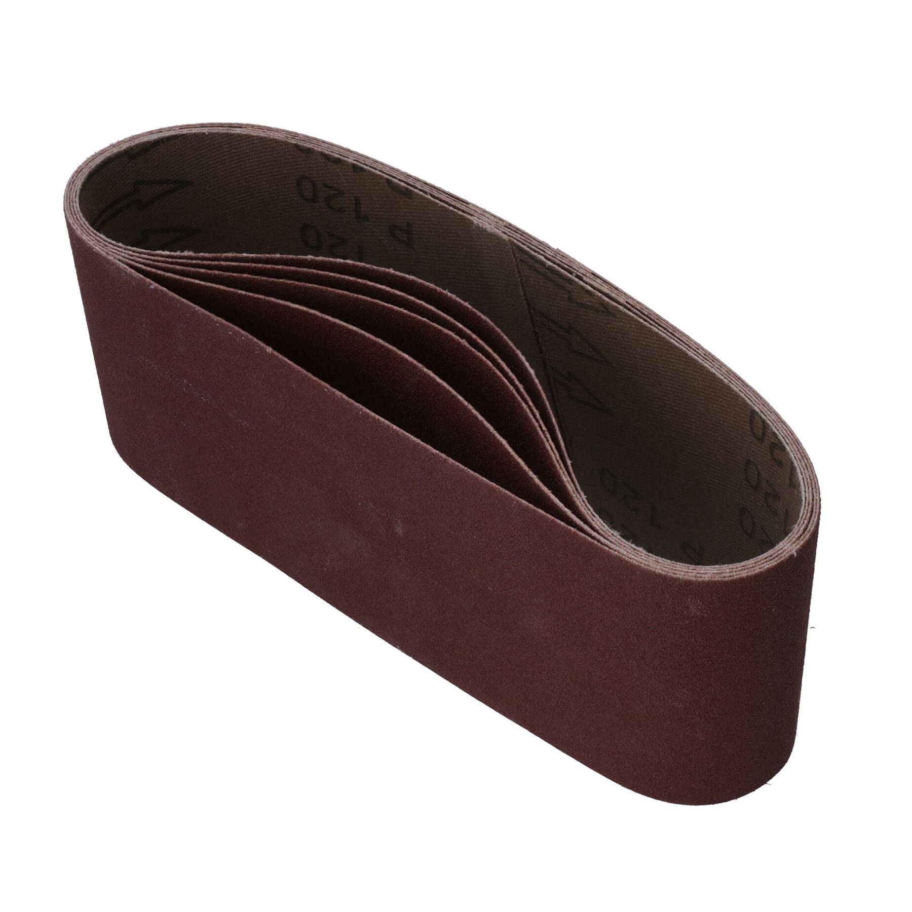 Schleifband, 75 mm x 457 mm, Körnung 120, fein, 50 Stück