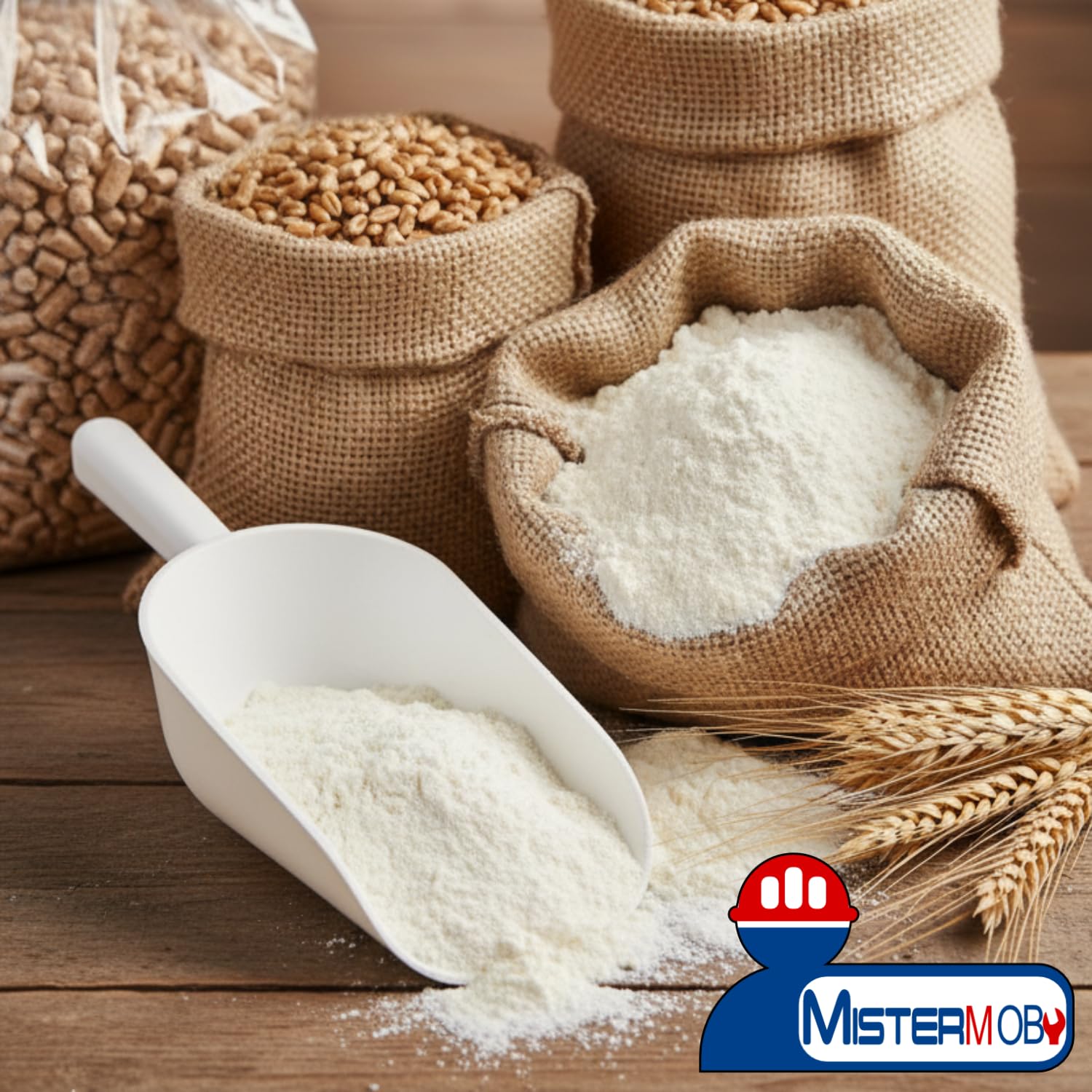 MISTERMOBY Paletta Alimentare Rinforzata 38 CM per Farina Cereali Legumi