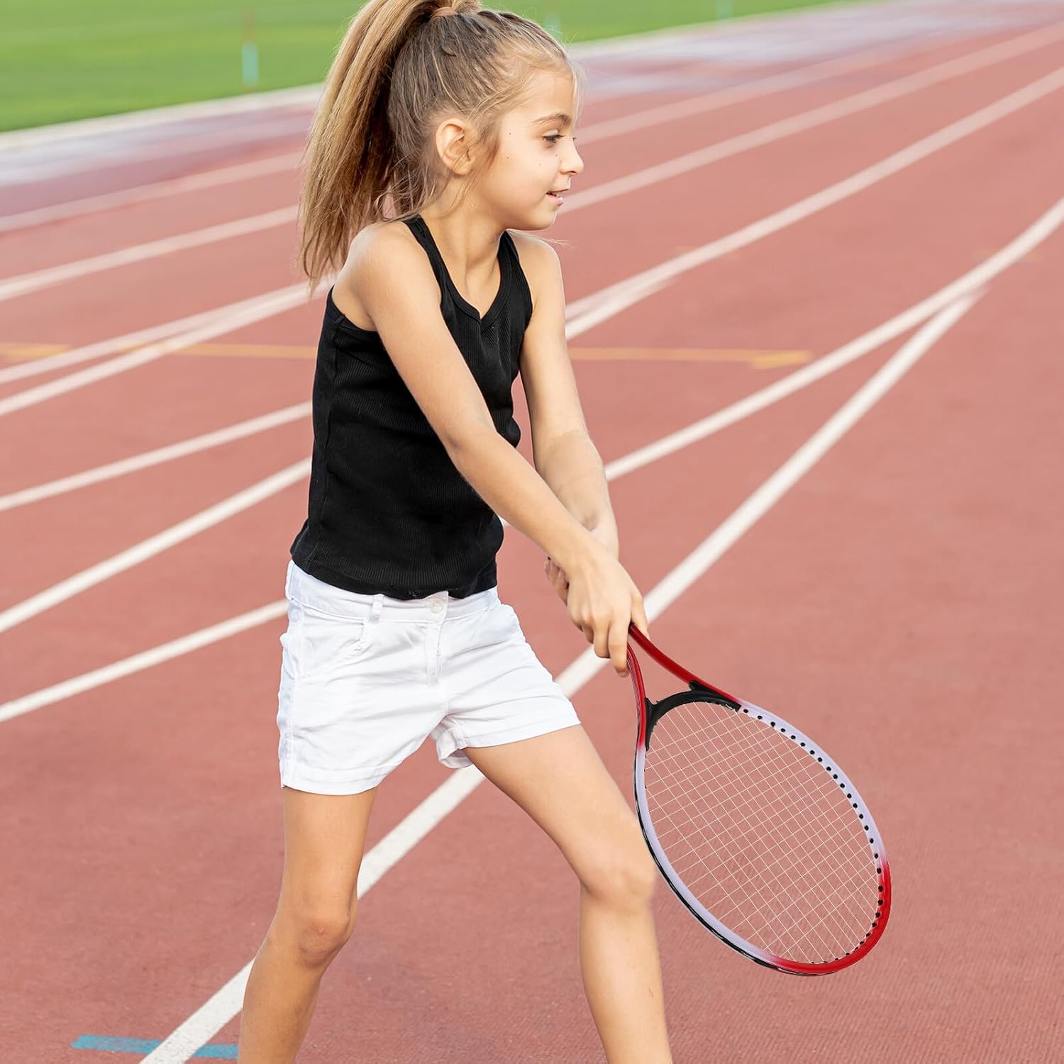 Professional Tennis Trainer Set for Beginners Rebound Ball Practice Equipment with Base Portable Single Player Tennis Training Tool for Skill Development and Interactive Family Fun