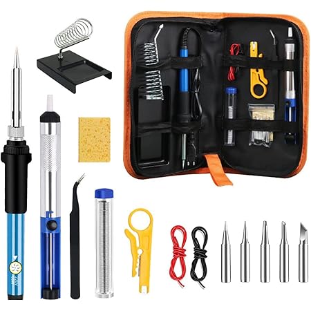 Corslet Soldering Tool Kit with Adjustable Temperature Welding Iron, 5 ...