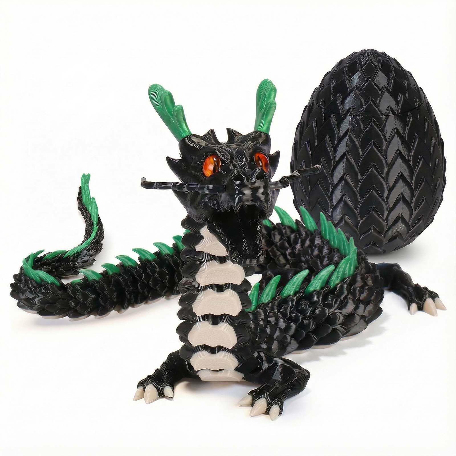 17.8-inch 3D Printed Dragon Eggs, Fidget Toys for Kids & Adults, for Home Office Desk Decor