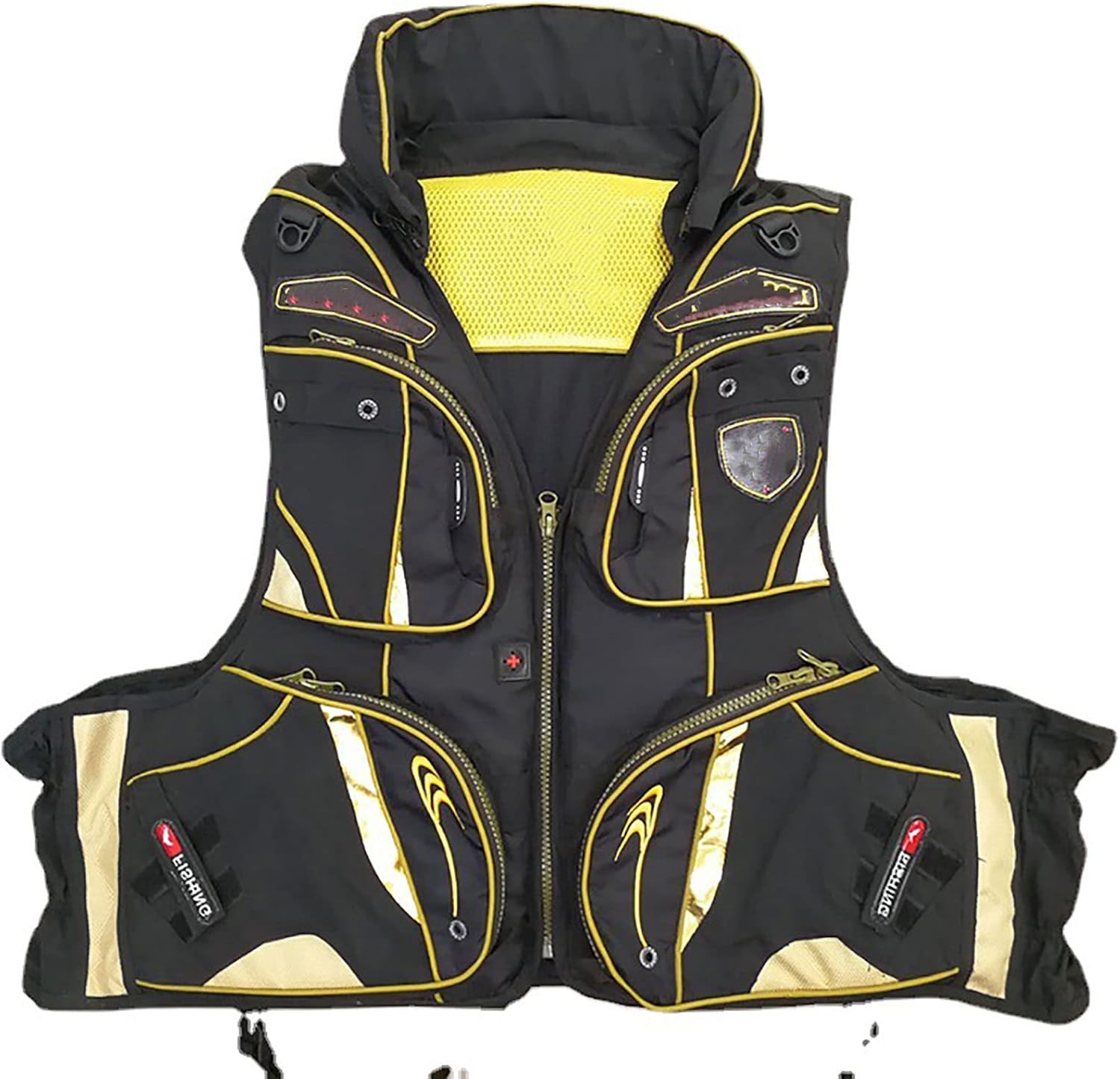 Portable Fishing Vests Outdoor Activities Fishing Jacket Multi Pockets Adjustable Swimming Surfing Jacket Unisex