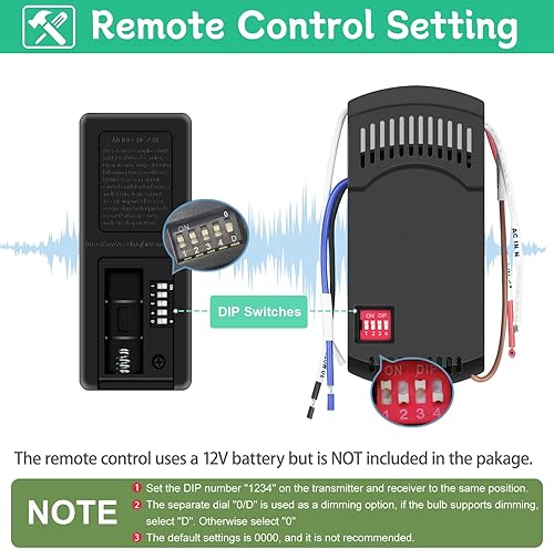 Miniatura 4 de Mando a distancia universal para ventilador de techo para Hampton Bay, Harbor Breeze, Hunter