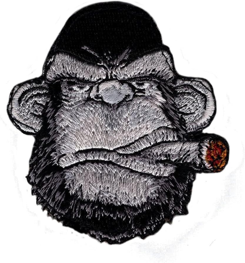 Ape Victory Cigar Embroidered 3 inch Hook Patch (MTA1)