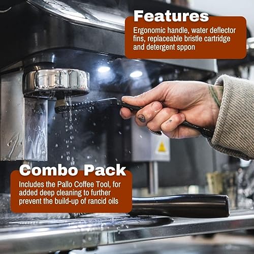 Miniatura 8 de Espresso Parts Puro Caff - Limpiador para máquina de café expreso de 20 onzas, multiusos, máquinas de espresso residenciales y comerciales, descarga