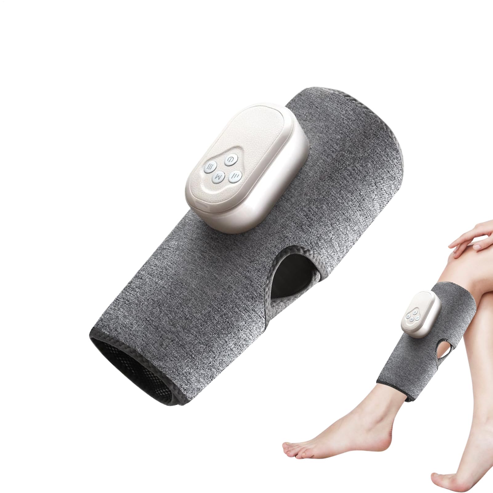Masajeador De Piernas Para Circulación Masajeador Compresión Calor | Masajeador Ajustable para Pantorrillas Para Hombres, Madres, Atletas, Gimnasio, Viaje y Recuperación Muscular