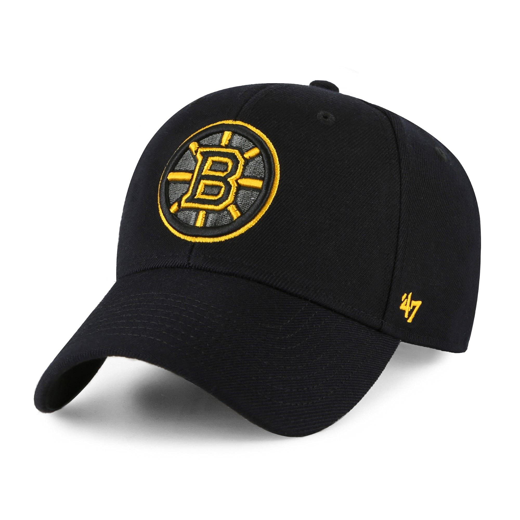 Men's Black 47 Brand Snapback Cap - Mvp Boston Bruins